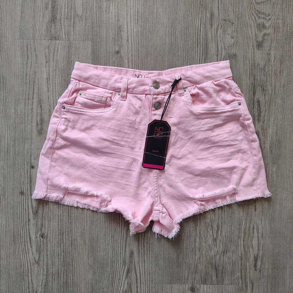 Pink Denim Women Shorts - Picture 1 of 9
